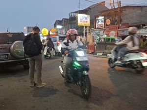 Pemotor Masih Banyak Lawah Arah di Simpang Ciawi Bogor Usai Dihadang Bocil