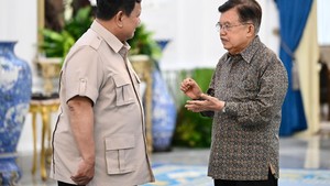 Potret JK dan Putranya Diterima Prabowo di Istana