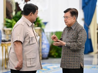 Potret JK dan Putranya Diterima Prabowo di Istana