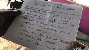 Maling Toko di Mojokerto Tinggalkan Surat Permintaan Maaf, Ini Isinya