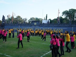 Turnamen Voli Hari Bhayangkara Dimulai, Kapolres Gianyar Tekankan Kekompakan