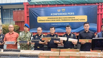 Bea Cukai Gagalkan Peredaran 8,2 Juta Batang Rokok Ilegal