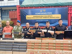 Bea Cukai Gagalkan Peredaran 8,2 Juta Batang Rokok Ilegal