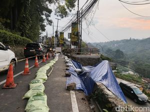 Jalan Amblas, Tembok Penahan Tanah Dibangun di Dago Atas