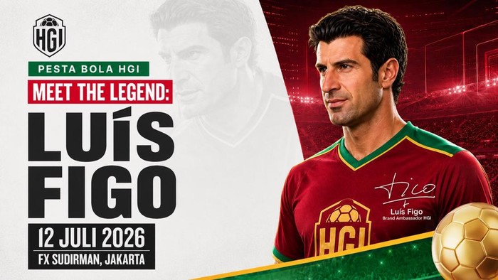 Luis Figo Jadi Brand Ambassador HGI