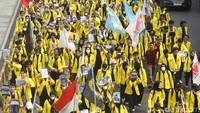 Mahasiswa UI Gelar Long March Menuju Bundaran HI