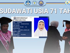 Usia 71 Tahun Tak Jadi Halangan, Yulfiati Lulus S1 Kebidanan Cumlaude