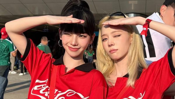 Adu Gaya Karina-Winter aespa & Kwon Eunbi Nonton Piala Dunia 2026 di Meksiko