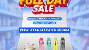 Transmart Full Day Sale Obral Peralatan Makan Minum, Mulai Rp 12.000-an