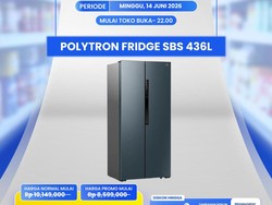 Transmart Full Day Sale, Kulkas Polytron 436L Diskon Gede!