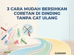Infografis: 3 Cara Mudah Bersihkan Coretan di Dinding Tanpa Dicat Ulang