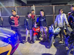 3 Pemuda Mabuk Gagal Balap Liar di Jalan Protokol Pasuruan