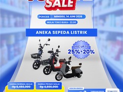 Harga Sepeda Listrik Rp 3,9 Jutaan di Transmart Full Day Sale