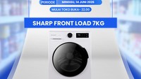 Mesin Cuci Sharp Front Load Cuma Harga Segini di Transmart Full Day Sale