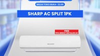 Dingin Pakai AC Split Sharp 1 PK, Diskon Maksimal di Transmart Full Day Sale