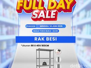 Cuma di Transmart Full Day Sale, Beli Rak Besi Jadi Semurah Ini
