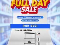 Cuma di Transmart Full Day Sale, Beli Rak Besi Jadi Semurah Ini