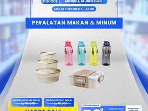 Serbu! Kotak Makan-Tumbler Murah Meriah di Transmart Full Day Sale
