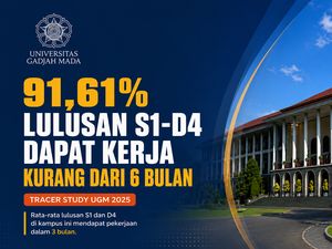 Edugrafis: 91,61% Lulusan UGM Dapat Kerja Kurang dari 6 Bulan