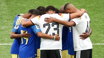 Pemain Jerman dan Curacao Doa Bersama Usai Bertanding