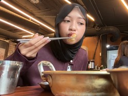 Halda Rianta Liburan ke Korea, Cicip Gopcang hingga Jajan Chewy Cookie