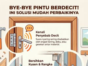 Infografis: Pintu Sering Berdecit saat Buka-Tutup? Begini Cara Perbaikinya