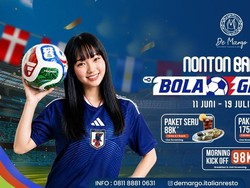Nobar Bola 2026 di De Margo Jakarta, Rasakan Euforia Sambil Nyemil Pizza!