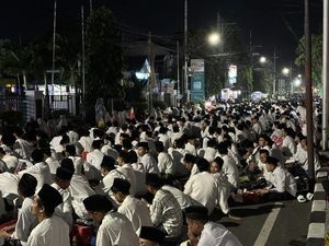Ribuan Santri dan Warga Kota Kediri Istigasah Sambut Tahun Baru Islam