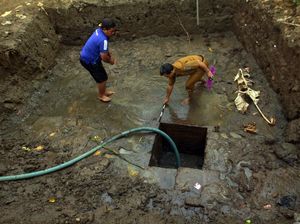 Struktur Bata Merah Kuno Ditemukan di Dasar Sungai