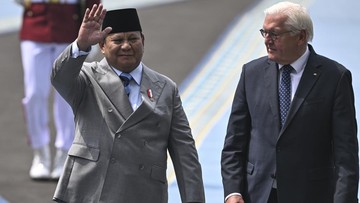 Prabowo Terima Kunjungan Presiden Jerman