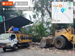 Viral Sampah Menumpuk di TPS Tanah Baru, DLHK Depok Angkut Bertahap