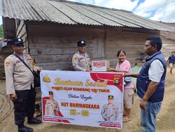 Jelang HUT Bhayangkara, Polda Sumsel Distribusi 2.467 Paket Bansos di OKU Timur