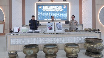 Tim RAGA Ungkap Pencurian Hiolo Klenteng di Riau, 4 Tersangka Dijerat