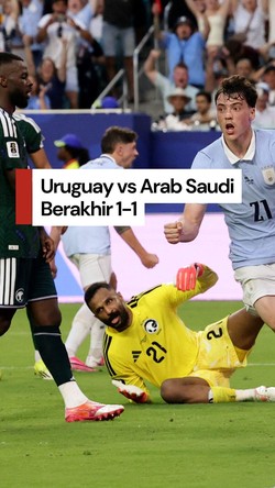 Video Uruguay vs Arab Saudi Tuntas Tanpa Pemenang