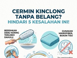 Sering Bersihkan Cermin tapi Hasilnya Belang? Hindari 5 Kesalahan Ini