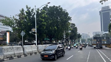 Massa Aksi di Patung Kuda Jakpus Bubarkan Diri, Lalin Kembali Normal