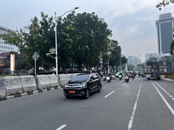 Massa Aksi di Patung Kuda Jakpus Bubarkan Diri, Lalin Kembali Normal