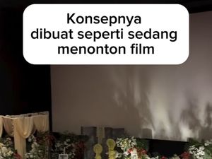 Viral Pernikahan di Bioskop Malang: Tamu Pakai Tiket, Duduk Sesuai Nomer Kursi