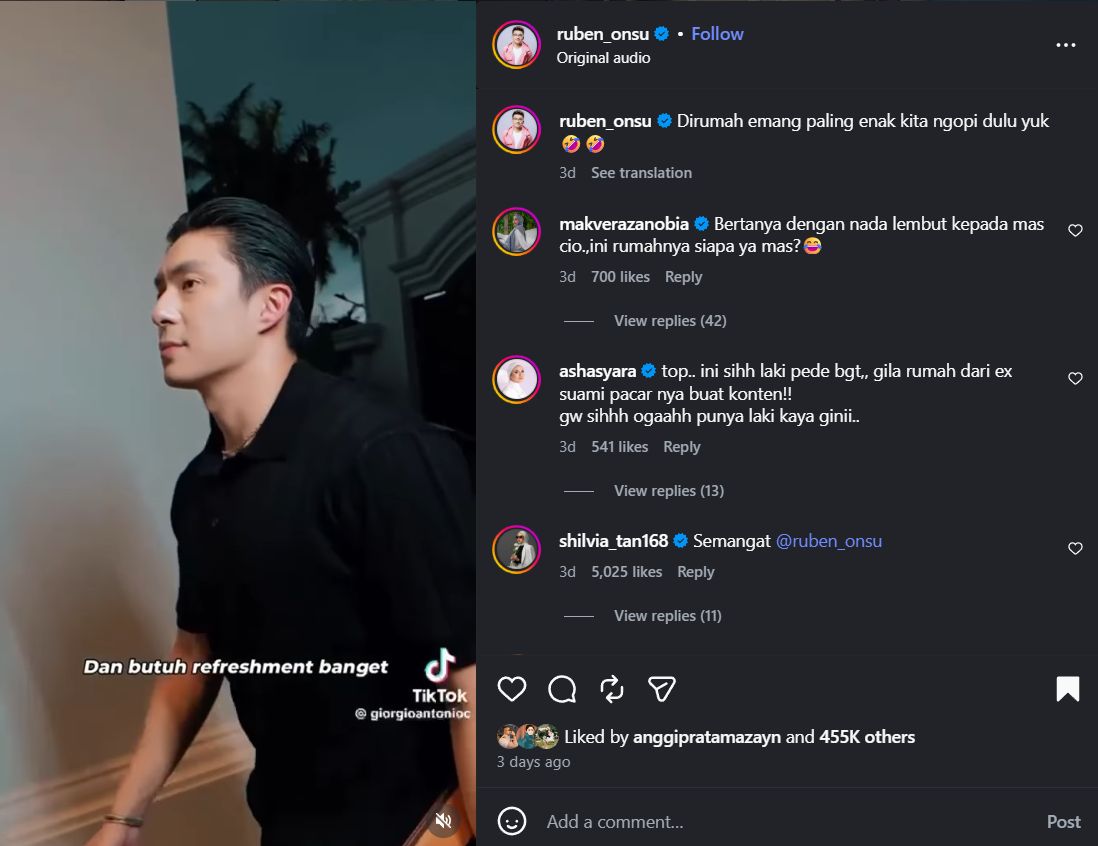 Unggahan Ruben Onsu soal Giorgino Antonio.