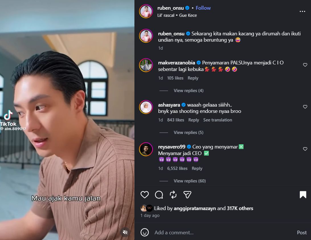Unggahan Ruben Onsu soal Giorgino Antonio.