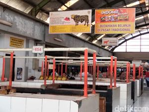 Penampakan Lapak Daging Sapi di Magelang Kosong Melompong Imbas Pedagang Mogok