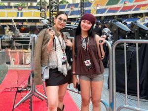 Gaya Stylish Artis Indonesia Nonton BTS di Busan, Audi Marissa Berbatik
