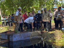 Didampingi Kapolda Riau, Menteri LH Cek Kanal Cegah Karhutla di Pelalawan