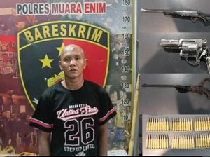 Polisi Tangkap Petani di Muara Enim, Simpan 3 Senpi dan 70 Butir Amunisi