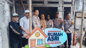 Sambut HUT Bhayangkara ke-80, Polres Bogor Bangun 8 Unit Rumah ASRI Tahap II