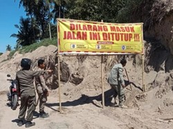 Satpol PP Tutup Galian C Ilegal di Lombok Timur