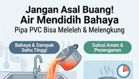Infografis: Bahaya Buang Air Panas ke Wastafel