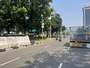 Massa Aksi Dukung Prabowo di Patung Kuda Jakpus Bubar, Lalin Kembali Normal