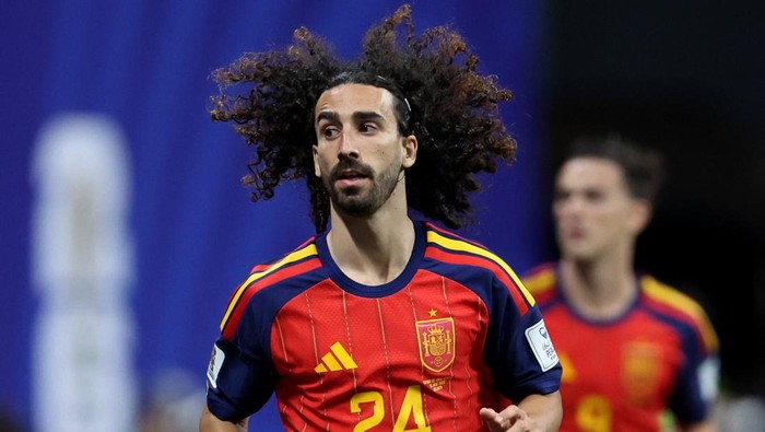 Soccer Football - FIFA World Cup 2026 - Group H - Spain v Cape Verde - Atlanta Stadium, Atlanta, Georgia, U.S. - June 15, 2026 Spains Marc Cucurella IMAGN IMAGES via Reuters/Brett Davis