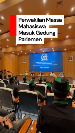 Viideo Sebagian Massa Mahasiswa Masuk DPR, Disambut Dasco Cs
